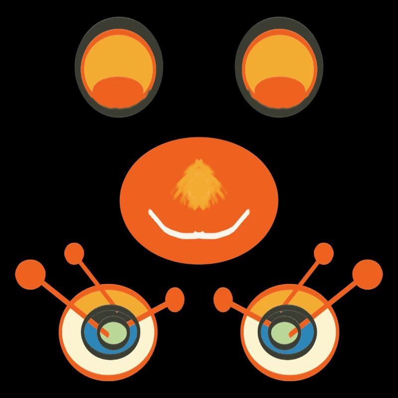 Orange Smile Cartoon