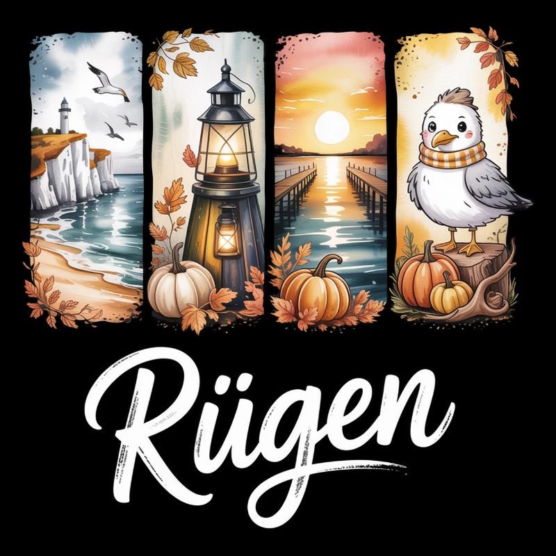 Rügen Ostsee Leuchtturm Möwe