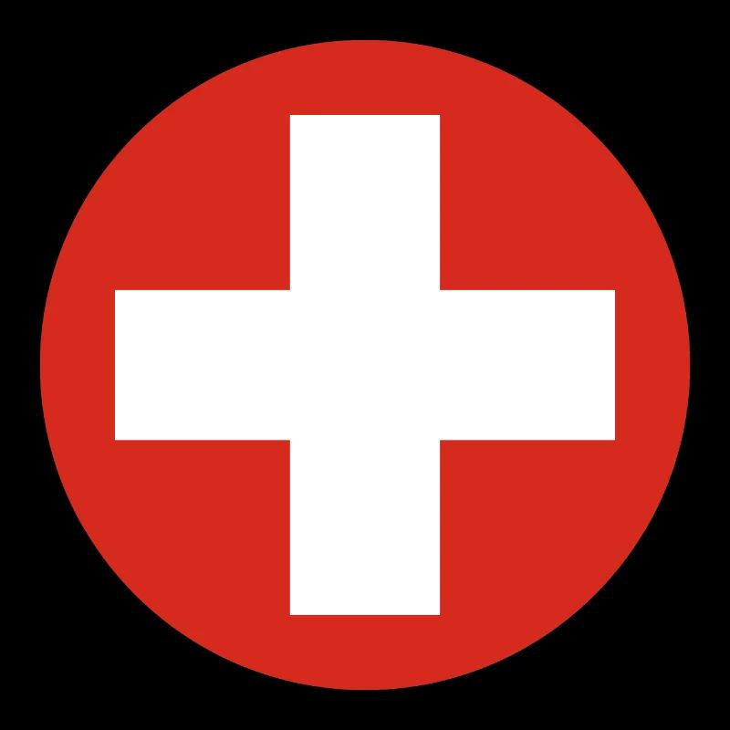 Autocollant cocarde de l'armée de l'air de Suisse Schweiz