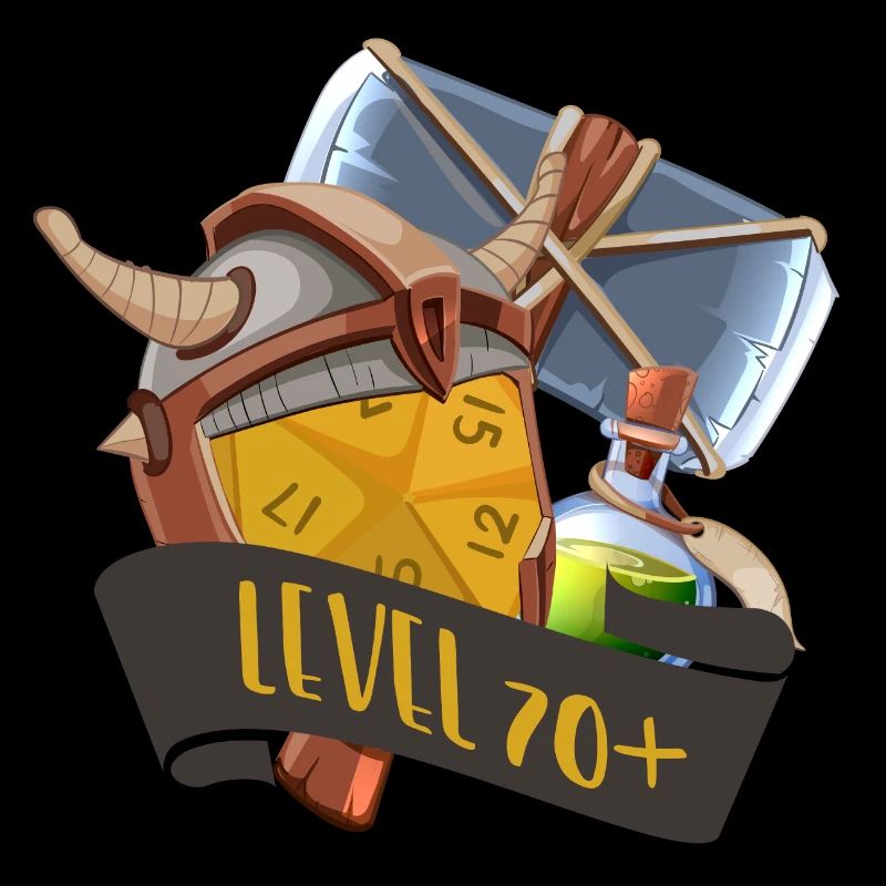 Level 70+ RPG Items Gamer Loot Design
