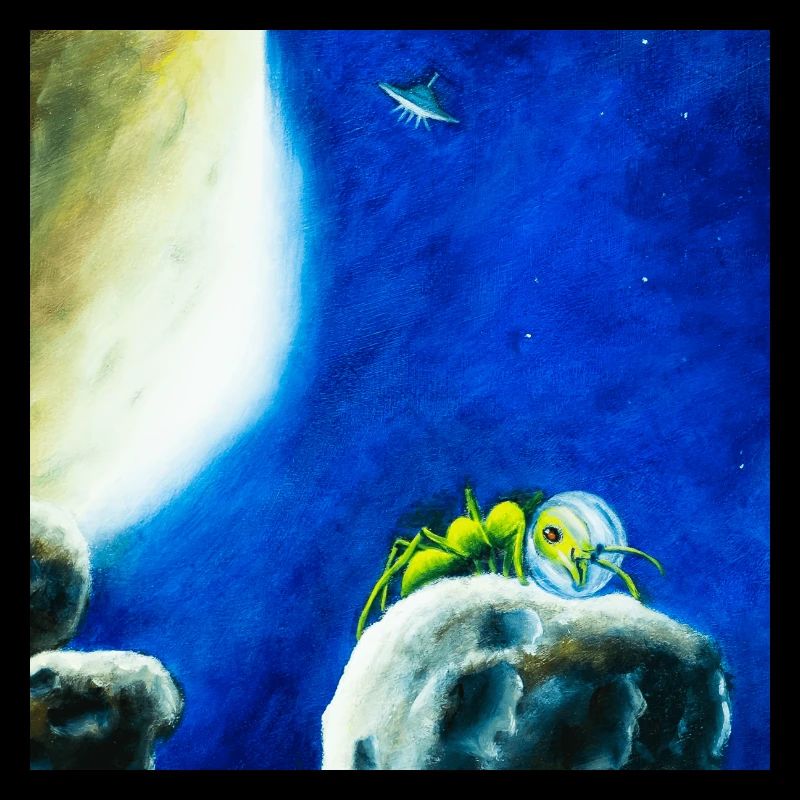 Mondameise oder Ameisonaut in der Sternennacht