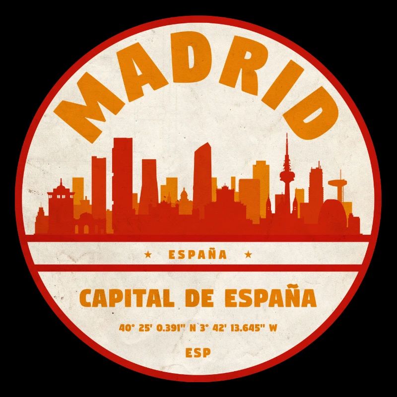 Cercle Vintage de la Skyline de Madrid