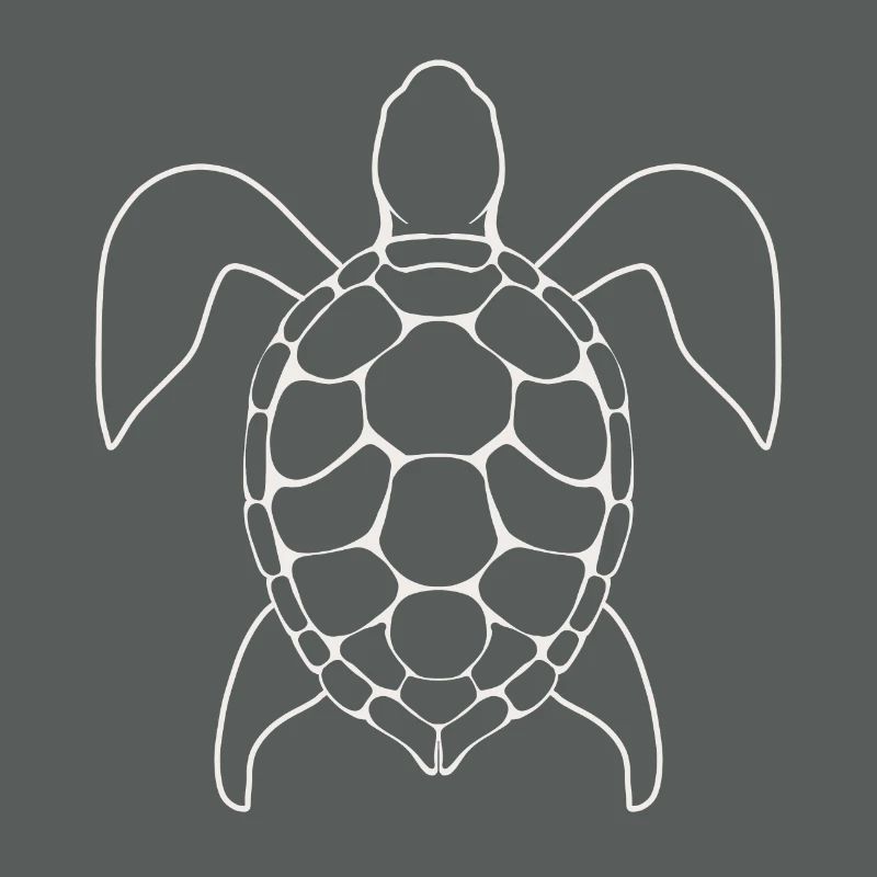 Schildkröte Lineart