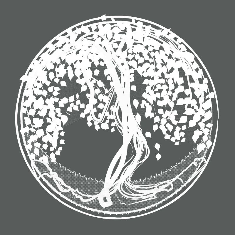 Circle Tree Silhouettes