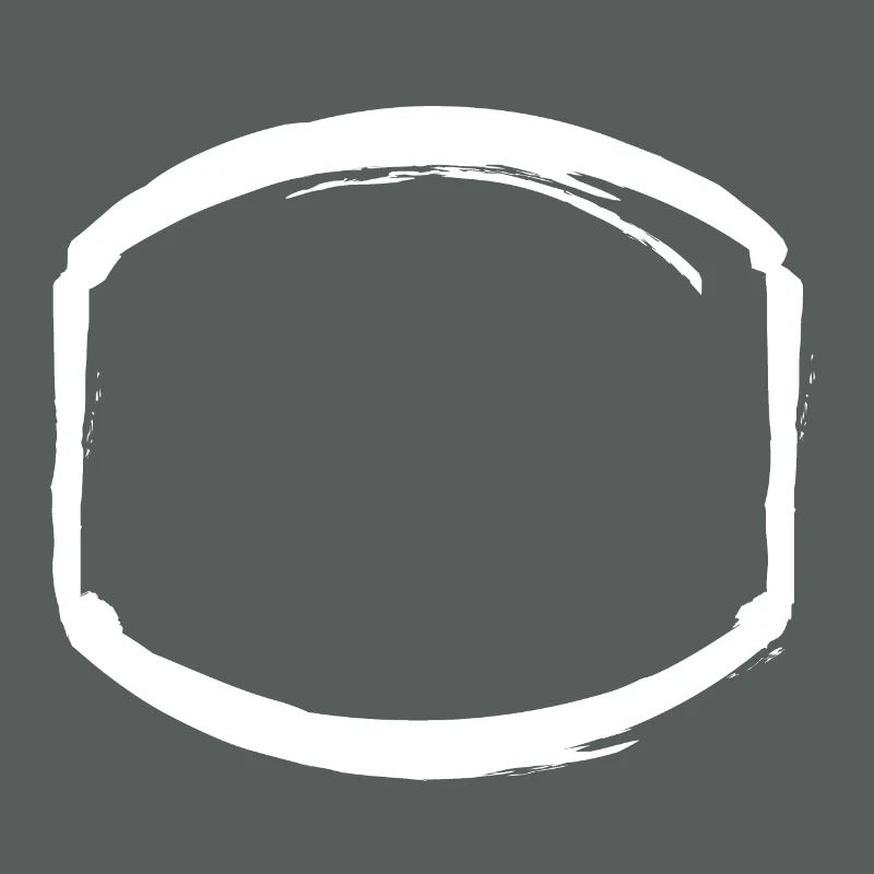 white oval frame