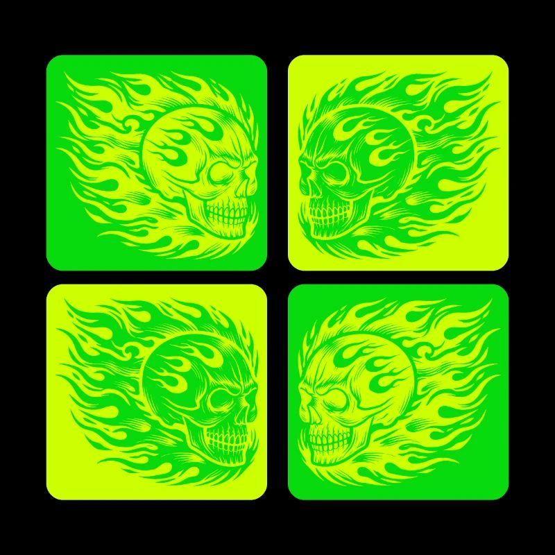Flaming Skull – Biker & Rocker Style