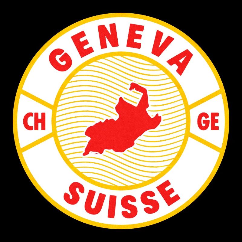 Genf Schweiz Vintage Badge