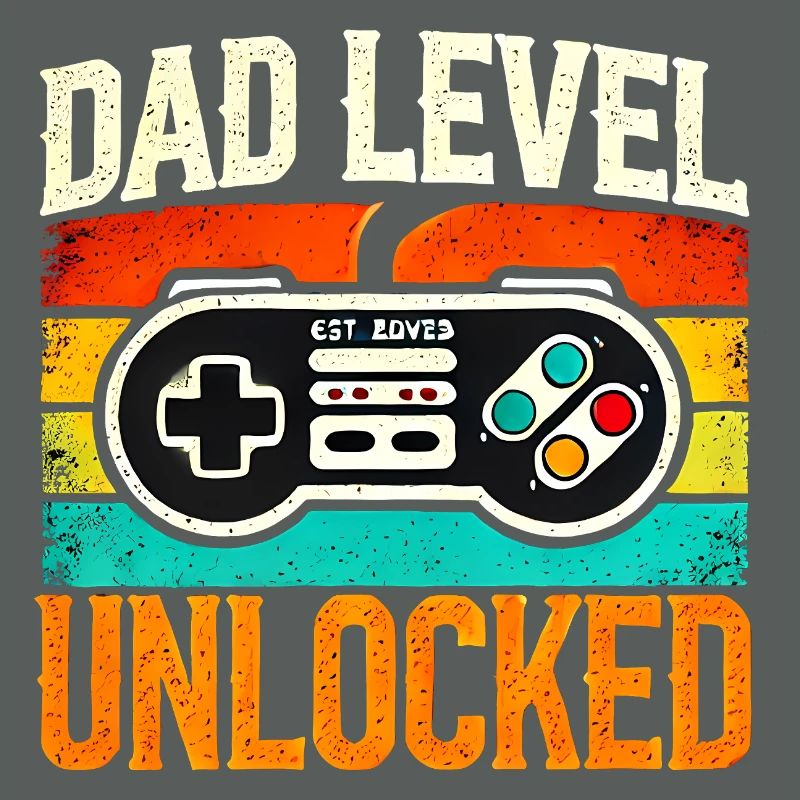 Dad Level Unlocked Retro Controller, Fathers 