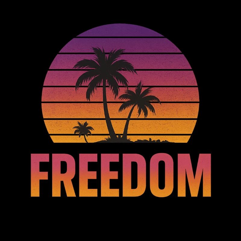 Coucher de soleil sur la liberté