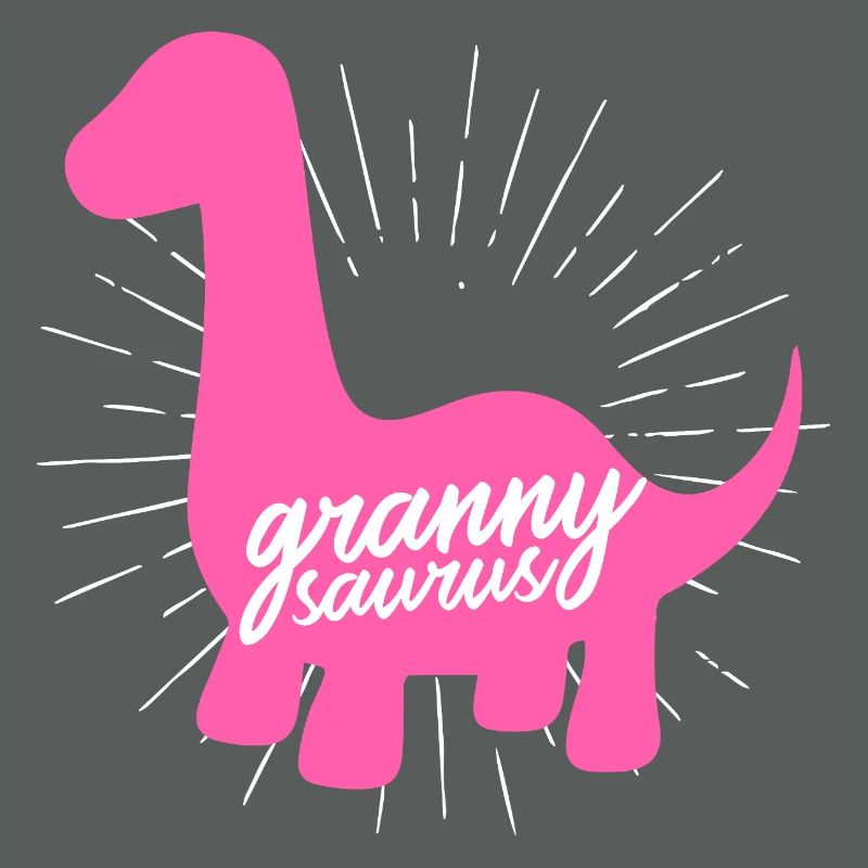 Grannysaurus Lustige rosa Dinosaurier-Großmutter