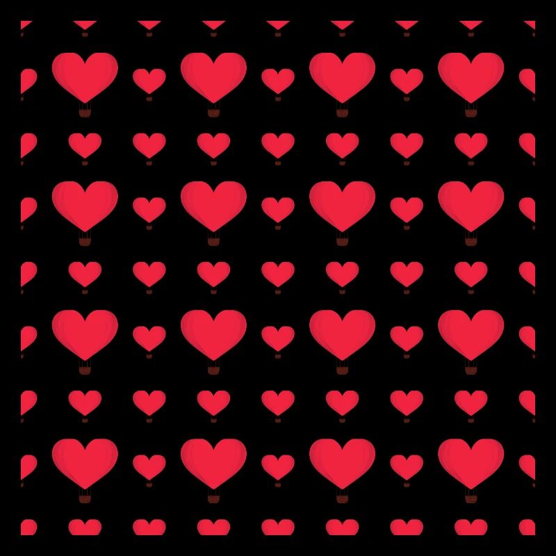 Heart Balloon Pattern