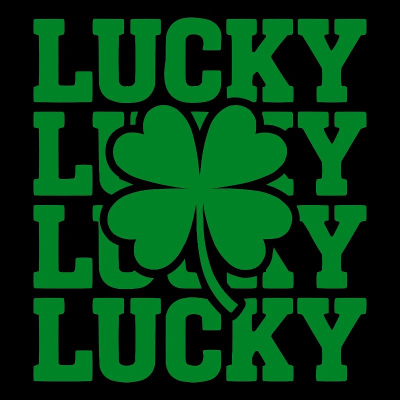 Lucky Clover Typography