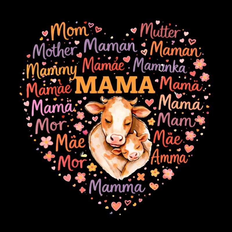 Mama Kuh Herz – Muttertag Geschenk Bauernhof