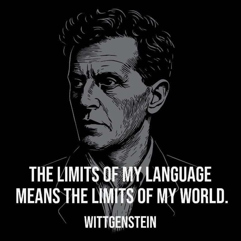 Citation de Wittgenstein : Le langage limite la conception