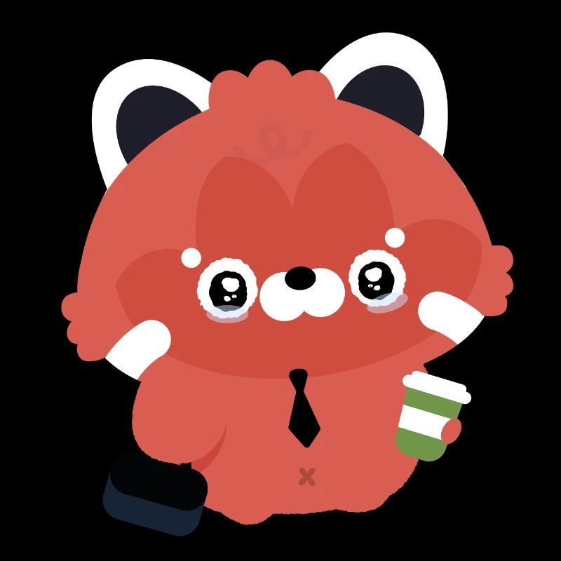 Kawaii Red Panda Office Coffee