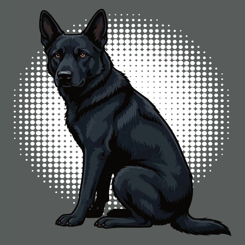 Schwarzer Schäferhund Schäferhundbesitzer 