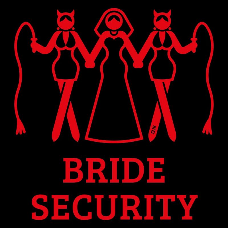 Bride Security (Bachelorette Party / Whip / Red)