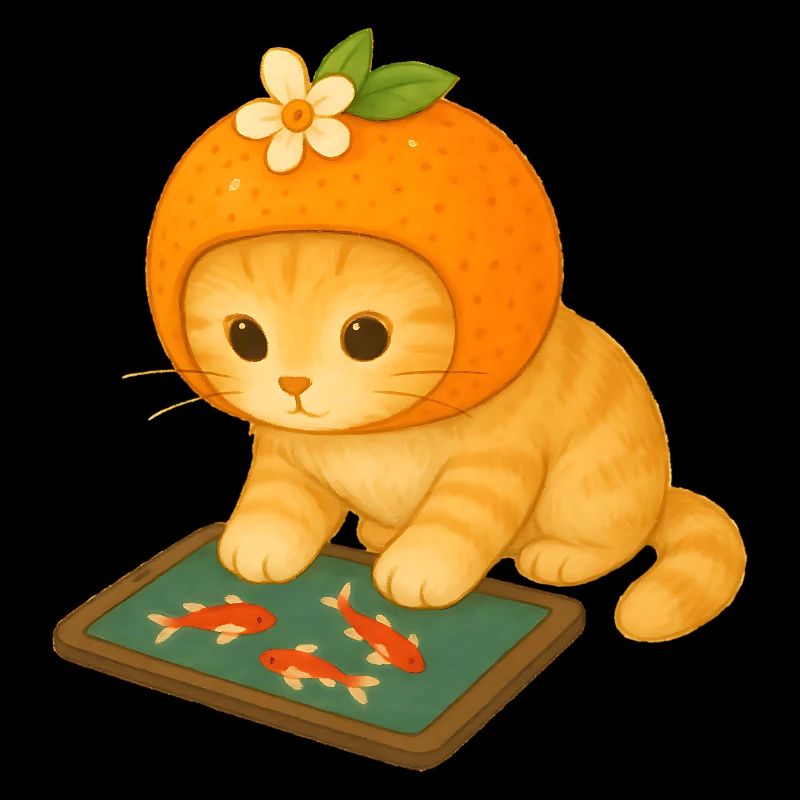 Bright Fruit Cat for Kids