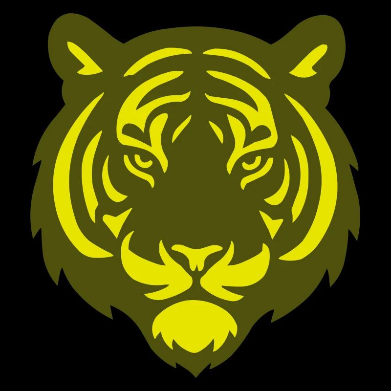 Tiger Head Silhouette