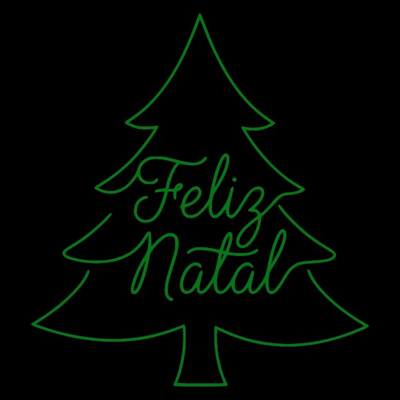 Conception du sapin de Noël Feliz Natal