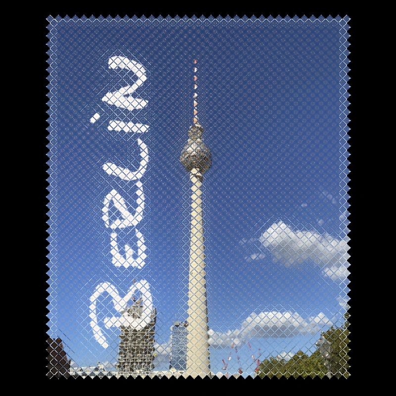 Design néon de la tour de télévision de Berlin