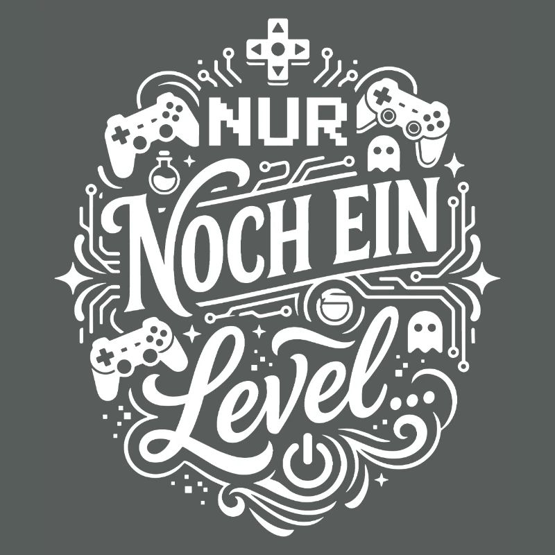 Nur noch ein Level Gaming Illustration