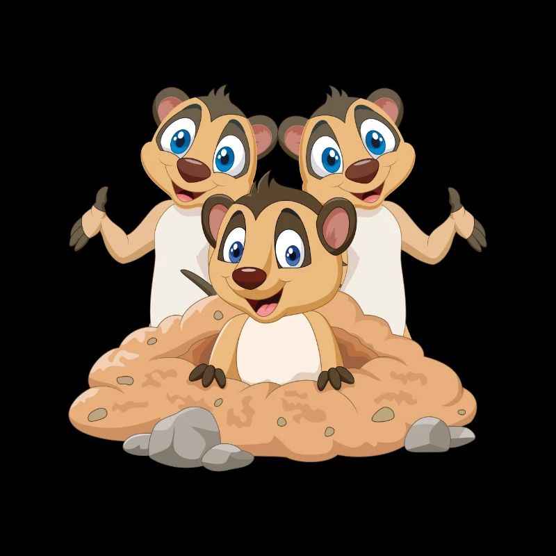 Chemise enfant dessin animé suricate