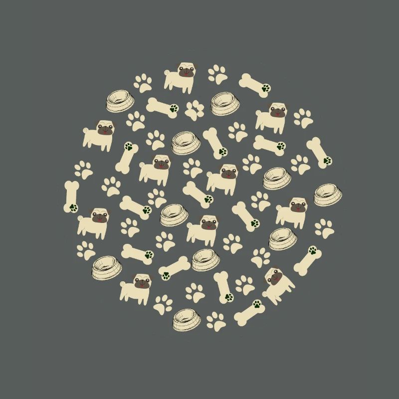 Pug Pattern - Pug Lovers Apparel