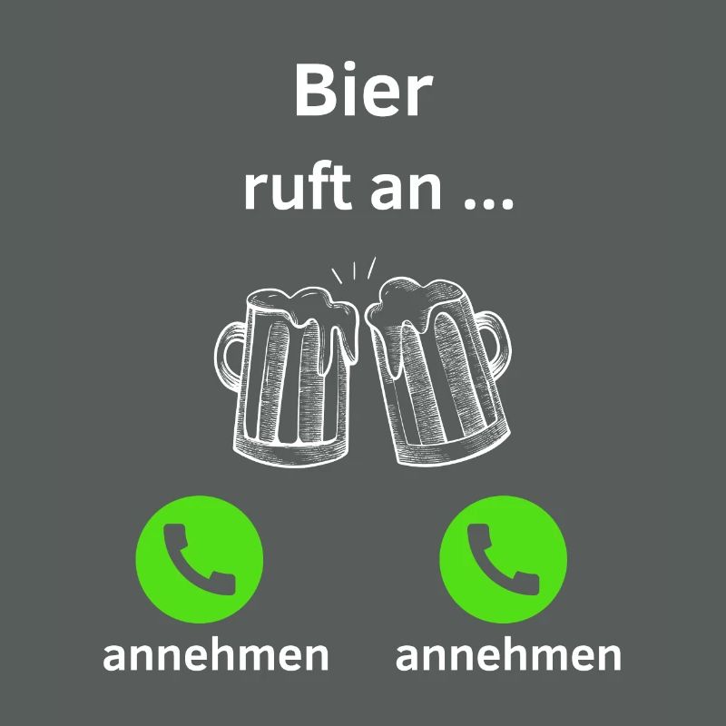 Bier ruft an - annehmen oder annehmen?