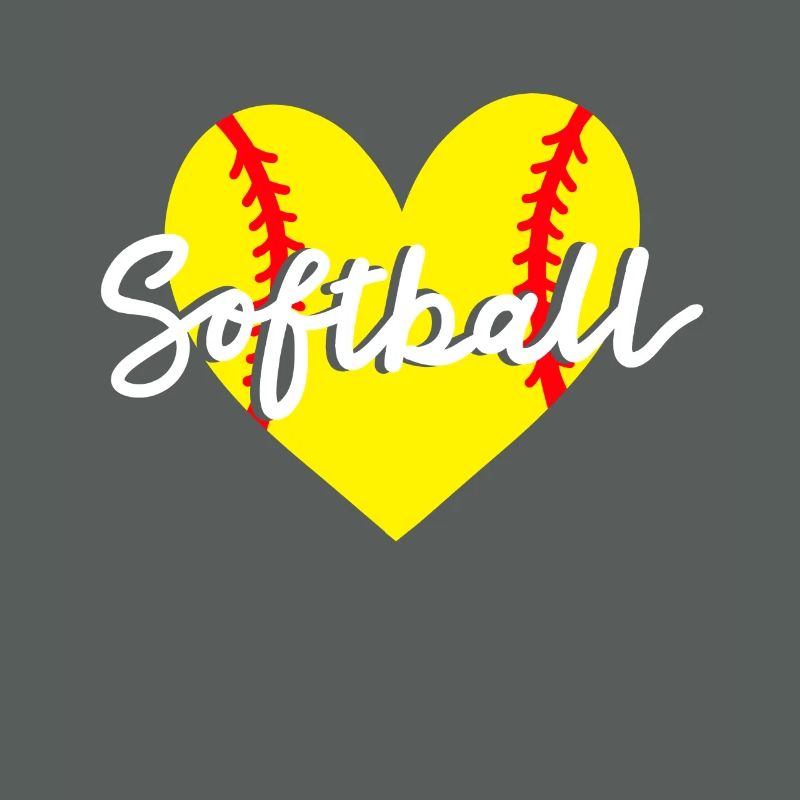Softball Herz