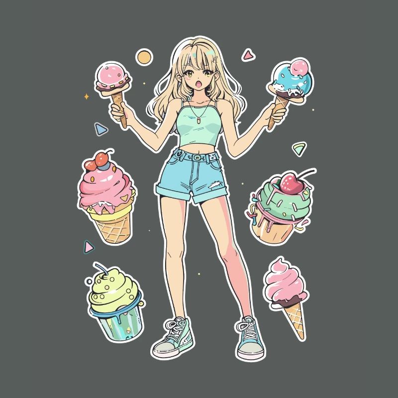 Eiscreme Mädchen