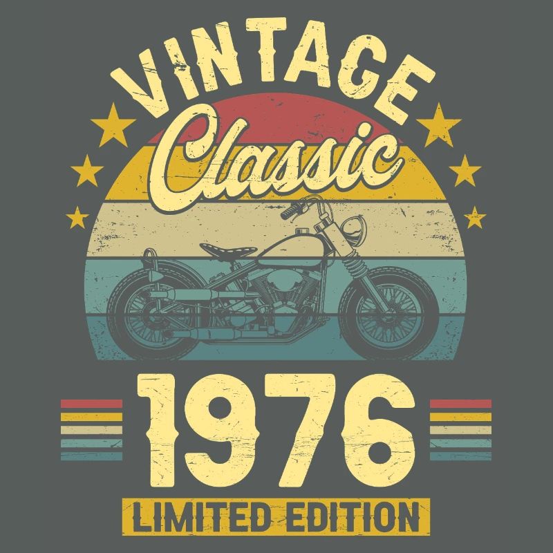 1976 Biker 50. Geburtstag Mann