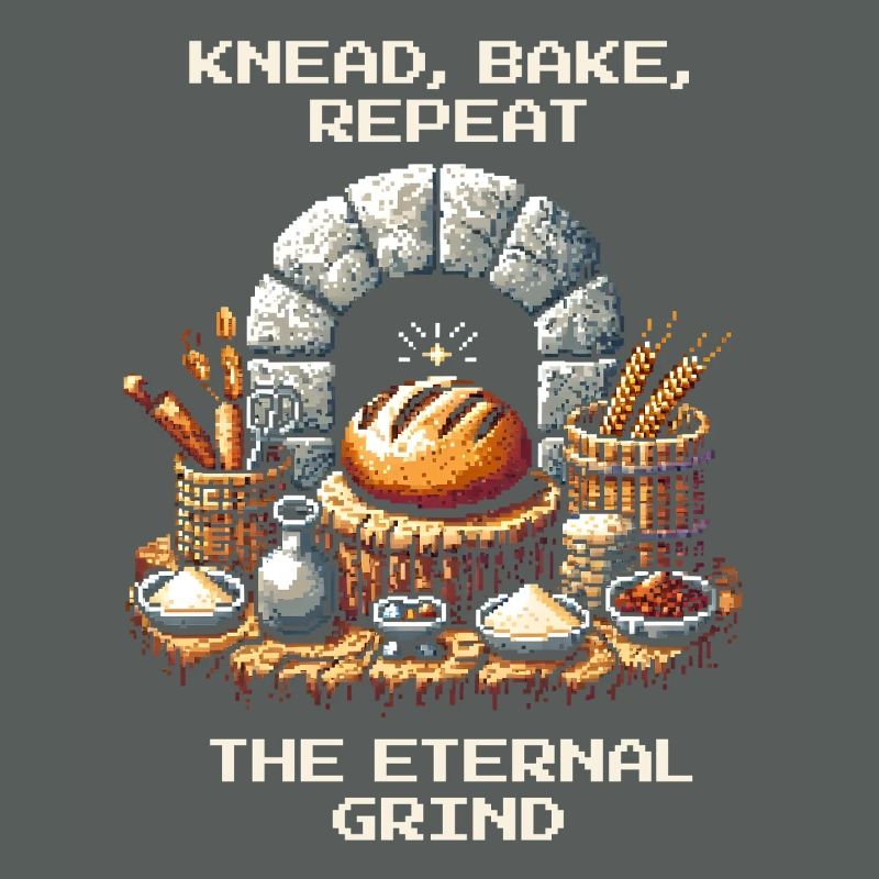 Knead, Bake, Repeat | Bread Baking Humor