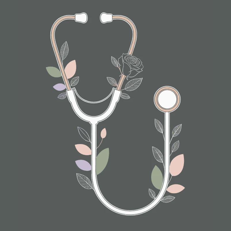 Conception de stéthoscope floral