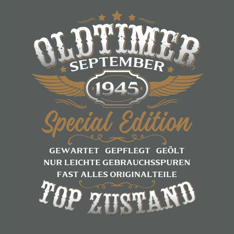 80. Geburtstag Geschenk Oldtimer September 1945