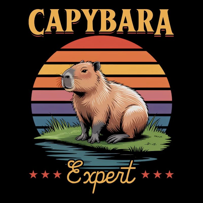 Funny aesthetic Kawaii Capybara