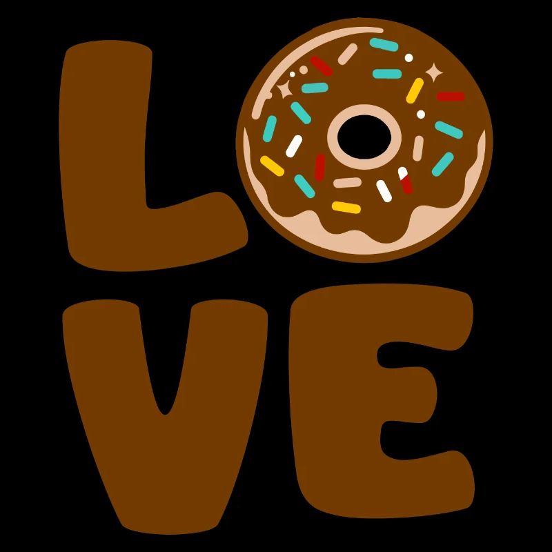Liebe Donut Typographic Soft