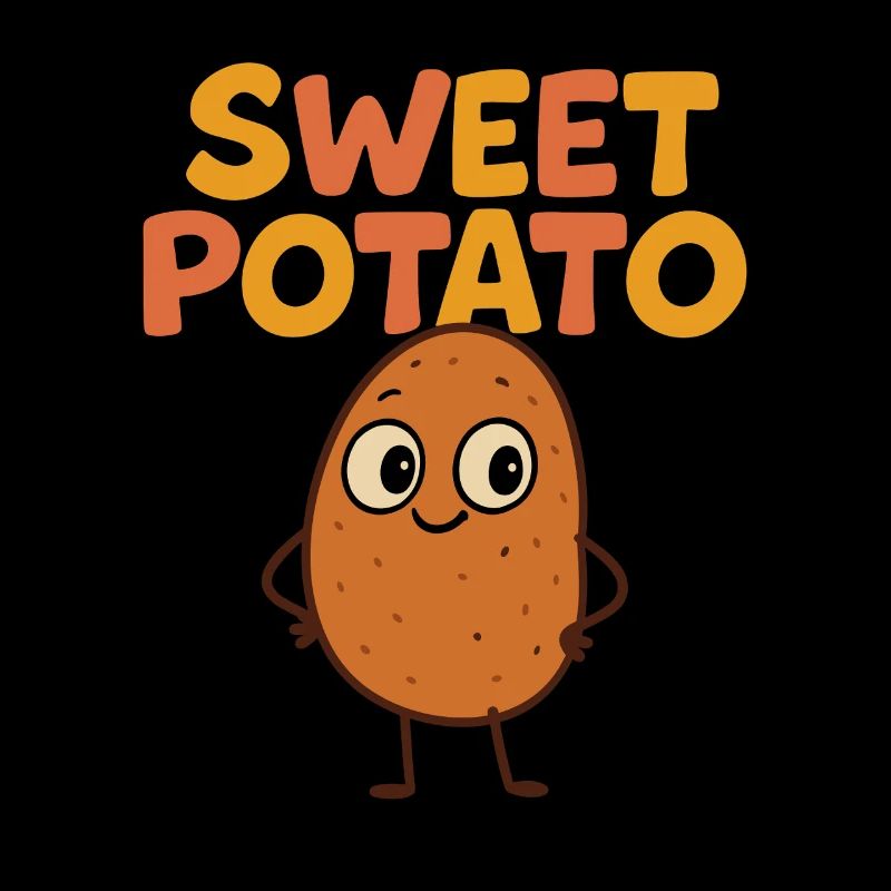 Motif de dessin animé mignon de pomme de terre