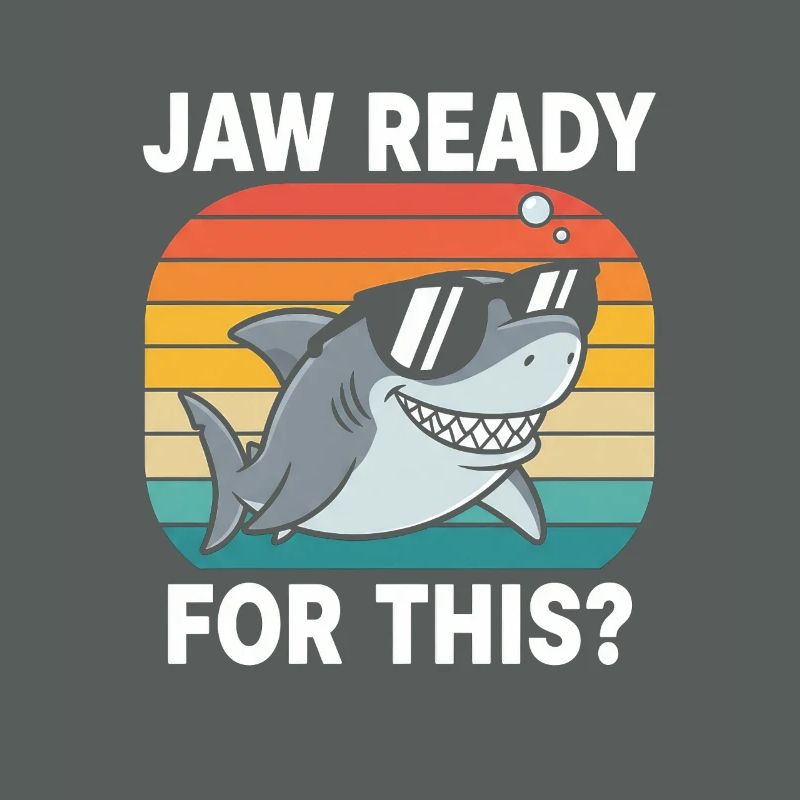 Cooler Hai Retro Look Jaw Ready for This?