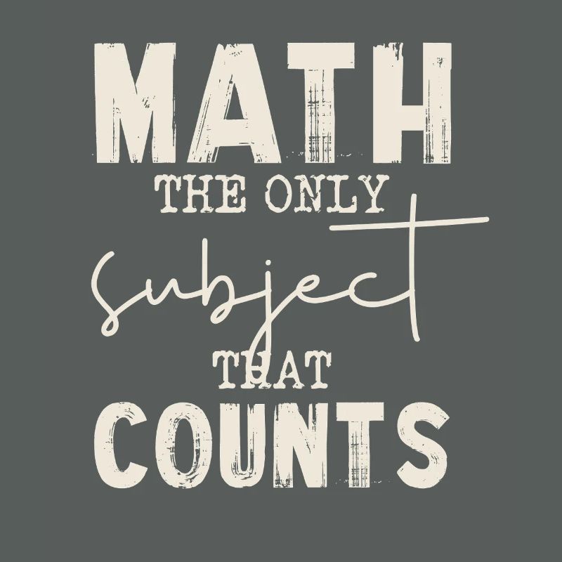 Les maths sont les seules qui comptent