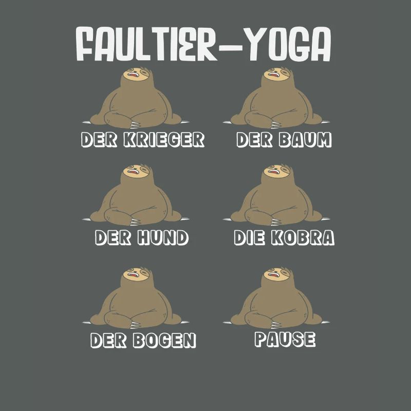 Faultier Yoga Routine Sport Geschenk