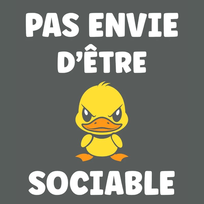 Pas envie d'être sociable Canard