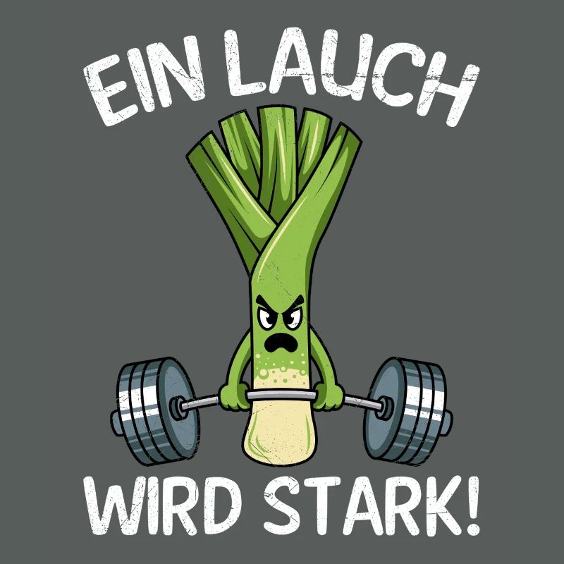 Gewichtheber EIN LAUCH WIRD STARK Lustiges