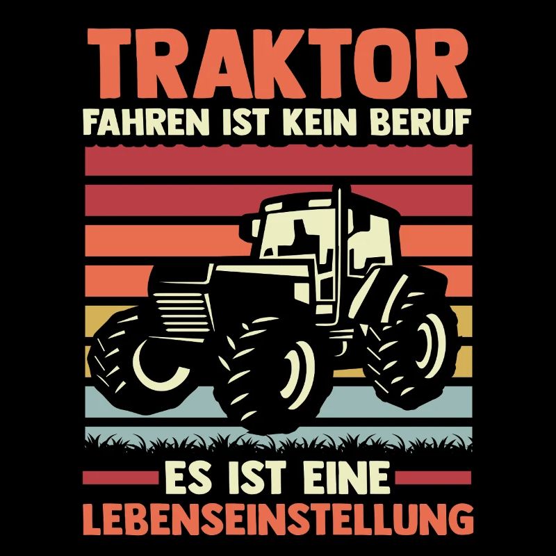 Trecker Landwirt Bauer Traktorfahrer Traktor