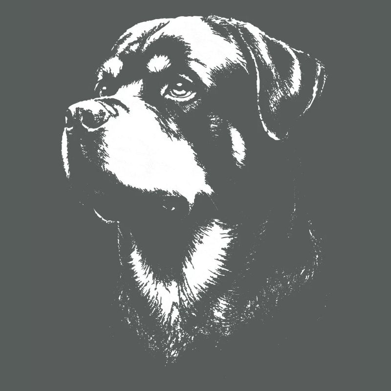 Ausdrucksstarkes Porträt eines Rottweilers
