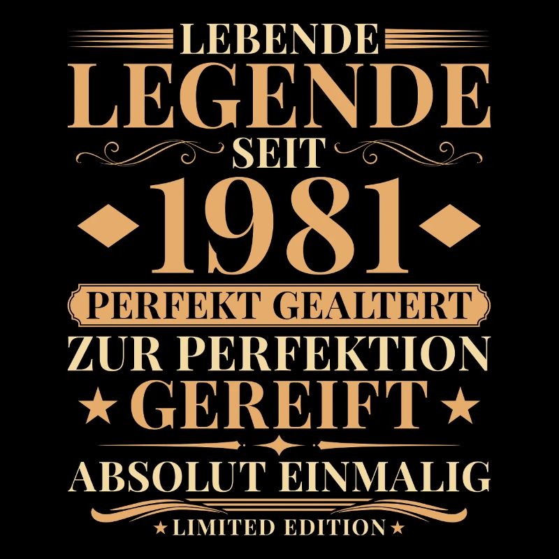 45. Geburtstag Perfekt gealtert seit 1981