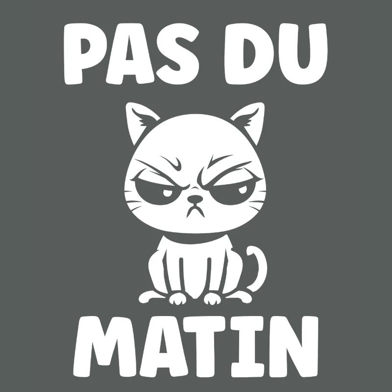 Chat grognon du matin