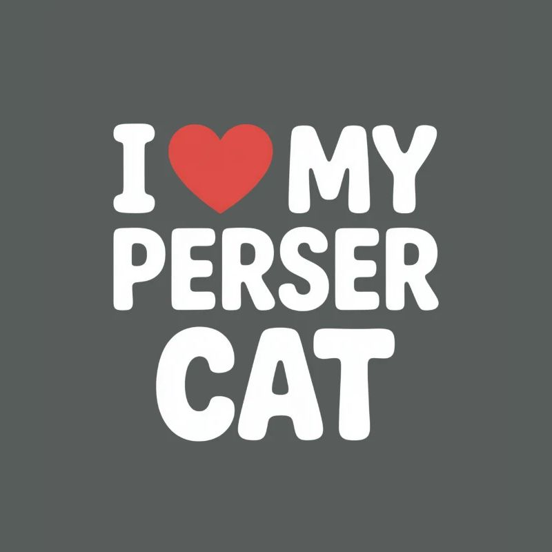 J’adore mon chat persan