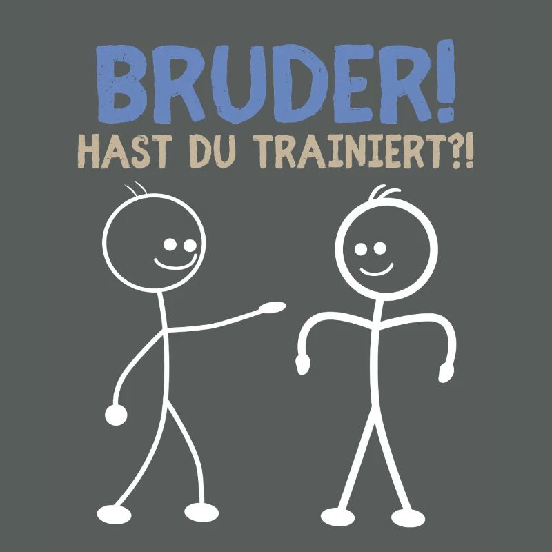 Strichmännchen HAST DU TRAINIERT LUSTIG