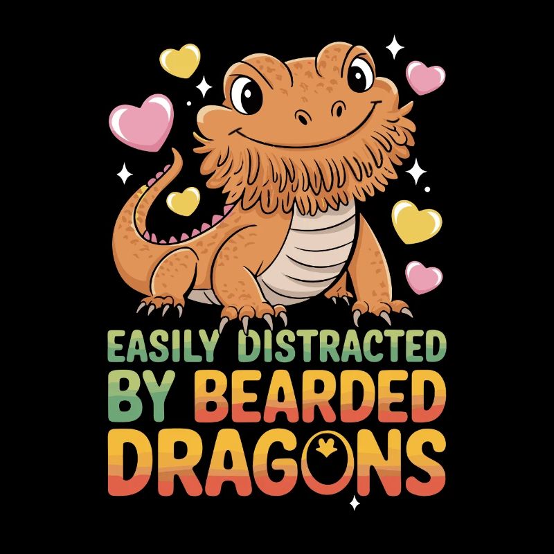 Facilement distrait par les dragons barbus Lustiger